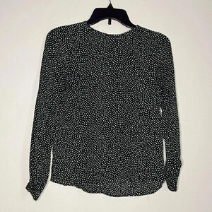 H&M Size 2 Womens Polka Dot Long Sleeve Pullover